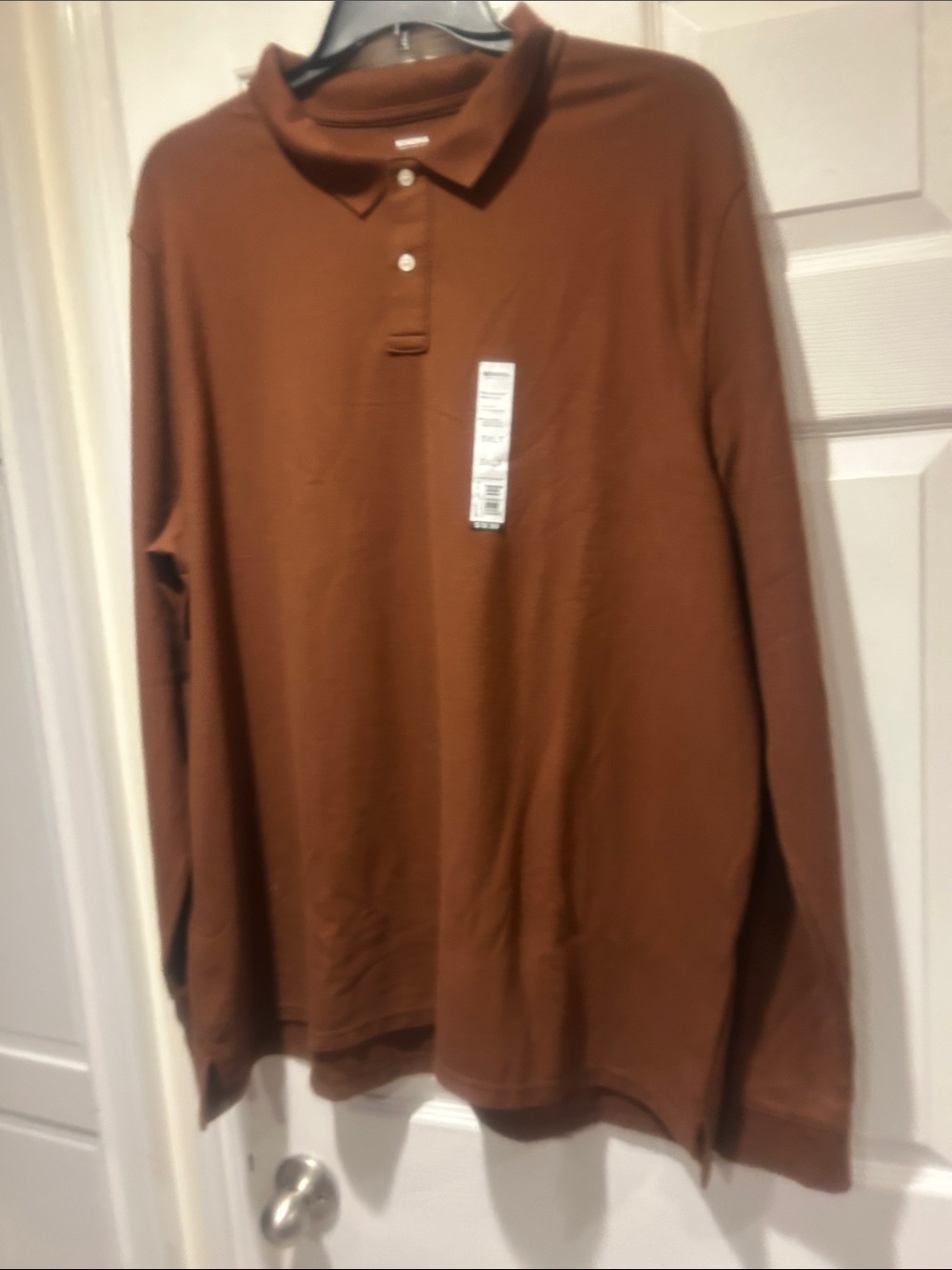 NWT Sz 3xlt brown polo shirt